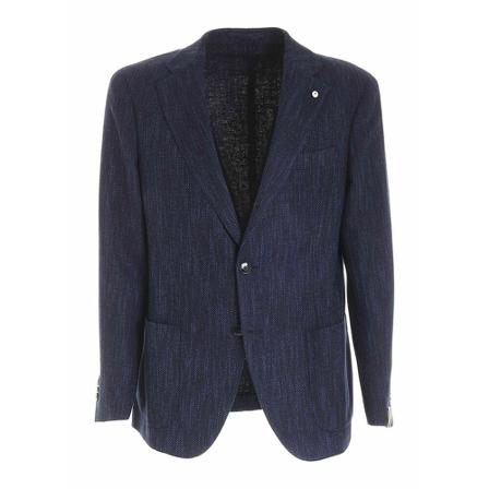 Lubiam, Giacca Spinata Niebieski, Mężczyzna, Rozmiar: XL