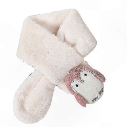 Myk halsduk for barn, for høst- og vintervarme (Hvit)