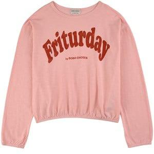 Kids - Bobo Choses Pink Friturday T-Shirt 8-9 Years - Tops - 8-9 years - Pink
