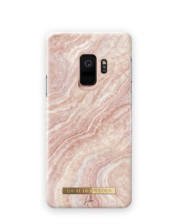 Galaxy S9 Hoesje, Sylvie Meis Rosy Reef Marble, iDeal of Sweden