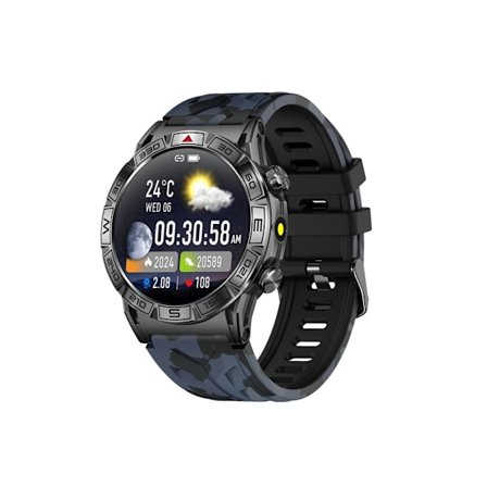 1,4 tums Amoled Vattentät Smartklocka Herrar Samtal Besvara/Ringa Hjärtfrekvens Blodtryck Stegräknare