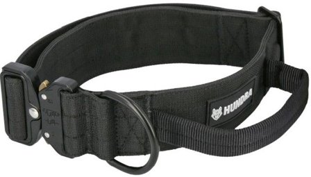Hundra Tactical Dog Collar With Handle Black L - Hundra
