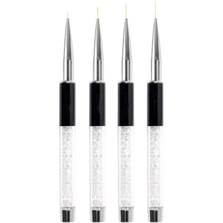 Nail Art Penslar Set, 4 st Professionell Nail Art målarpensel