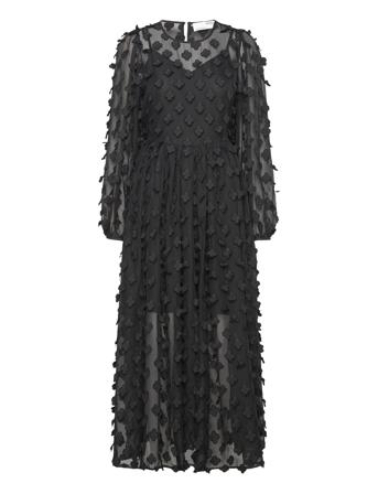 Slfkysha Ls Ankle Dress B Black Selected Femme