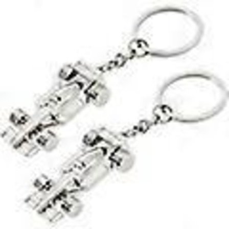 2 st F1 Racing Nyckelring Metall Formel Ett Racing Nyckelring Bil Nyckelring Handväska Charm (FMY)