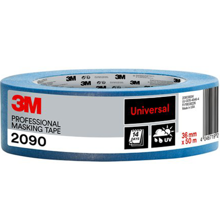 3M 2090 Maskeringstejp 36 mm x 50 m, Maskintillbehör & förbrukning
