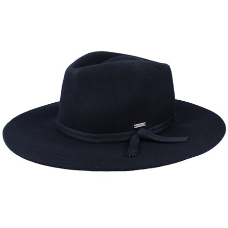 Brixton - Joanna Packable Hat Black Fedora Traveler Black Hat - @ Hatstore