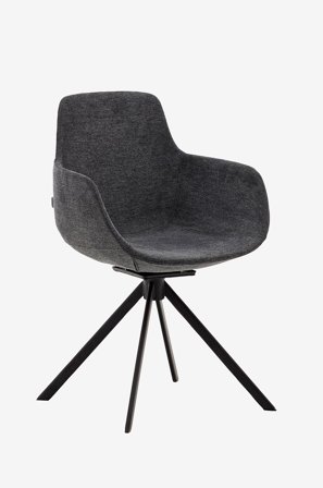 Kave Home - Spisestol - tissiana 2-pakning - Grå - Stoler - Fra Homeroom