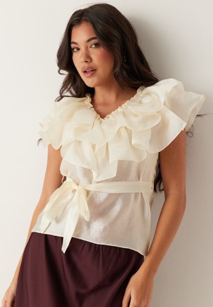 Ida Sjöstedt Eyra Top Cream White Vaatteet