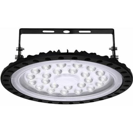 200W LED UFO 20000LM, Kartokner LED-belysning Industriell LED-lampa Utomhus Kalla vit 6000K-6500K, IP65 Ultratunn Hög B