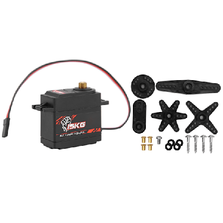 15KG S1500M Metallväxel Digital Servo för RC 1/8 1/10 Fastvingeflygplan Smart Robot