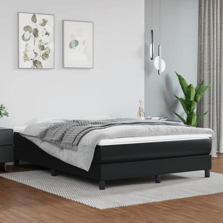 Vidaxl Pocketresårmadrass Svart 140x190x20 Cm Konstläder Svart