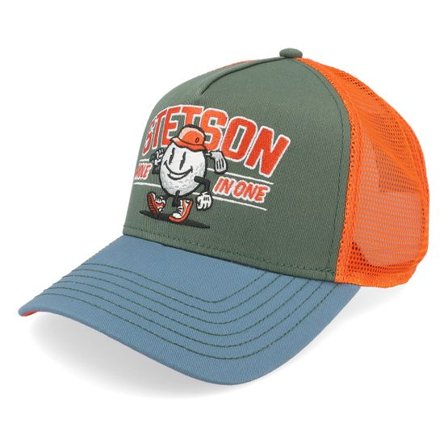 Stetson - Grön trucker Keps - Hole In One Green/Blue/Orange Trucker @ Hatstore