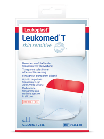 Leukoplast Leukomed T Skin Sensitive Film, 5 cm x 7.2 cm, 5 stk.