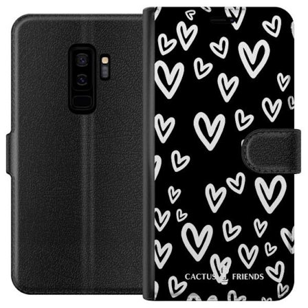 Yhteensopiva Lompakkokotelo Samsung Samsung Galaxy S9+ Cactus and Friends - Handdrawn Love Chaos