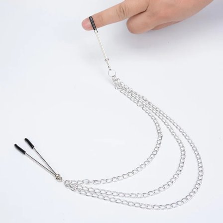 Sexy Nipple Chain Voksen Sex Clip Bryst Clit Clip Sex Clip