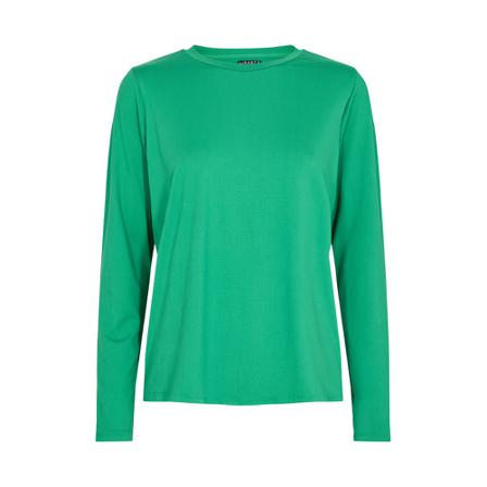 Liberté Alma Straight T-shirt LS Grøn, Dame Bluser, Størrelse: M/L