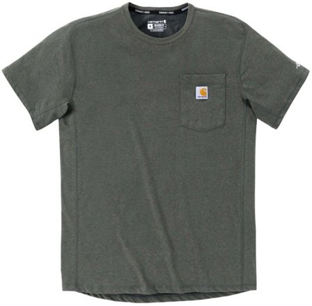 Carhartt Workwear Carhartt M's Force Pocket S/S T-Shirt Basil Heather - Fikse på jaktterreng