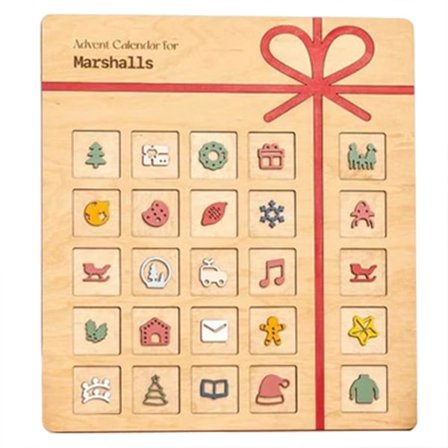 Trejulekalender Kreativ Julekalender Ornament Skrivebordsdekorasjon For Hjemmet