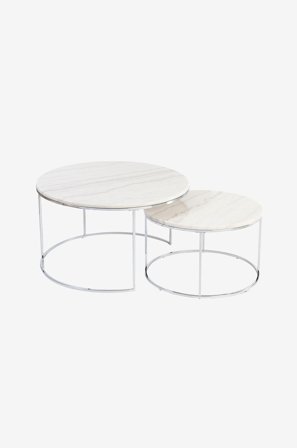 Stenexpo - Soffbord Lormont 80x45, 60x35 - Krom - Soffbord - Från Homeroom