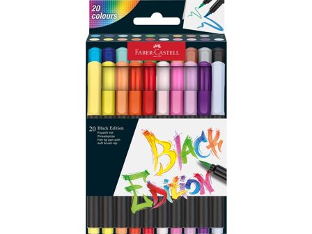 FABER-CASTELL Fiberpenna Black Edition 20/fp - Lyreco - Skola och förskola - Pennor och tillbehör - Fiberpennor - Standard
