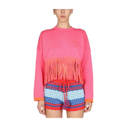 Gallo, Round-neck Knitwear Roze, Dames, Maat:L