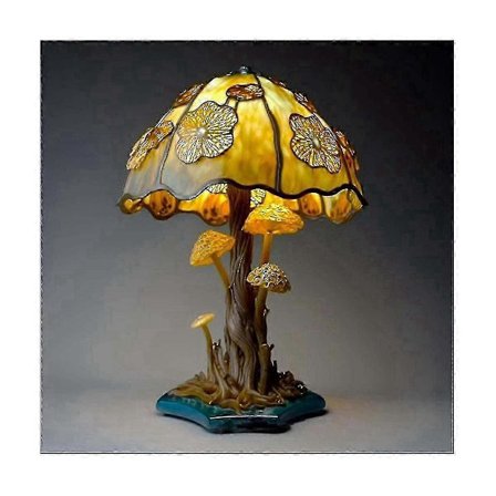 Bordslampa i serien Färgade Växter, färgglad sänglampa för sovrum, svampformad retro bordslampa, stämningslampa