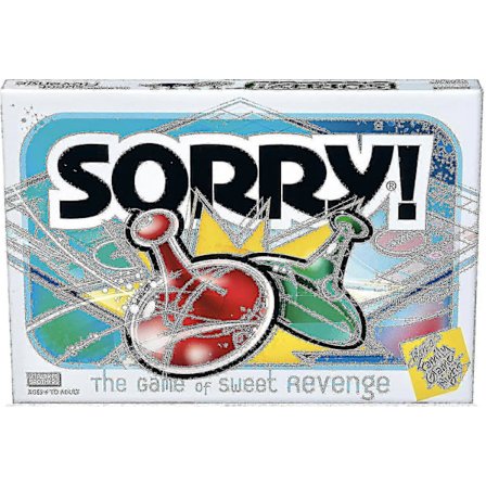 Hasbro Gaming Sorry! Parker Brothers Familiespil til 2-4 spillere fra 6 år og opefter til voksne, teenagere og børn (FMY)