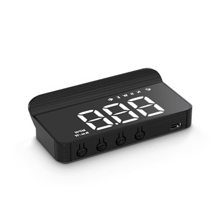 Bilrelateret HUD, forrude, GPS-hastighedsmåler, påvirket af hastighed, egnet til alle biler