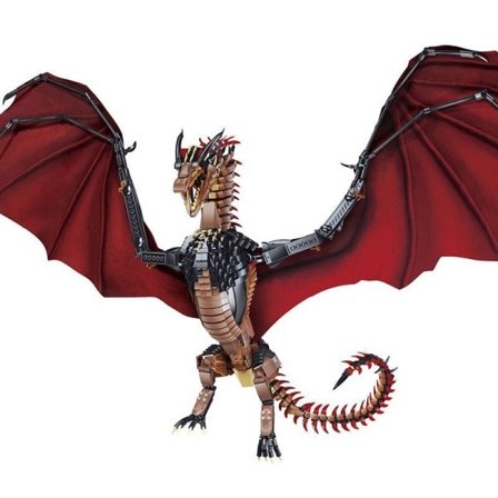 Kreativ MOC Gigant Dragon Byggeklosser Modell Film Serie Barn Montage Klosser Leker for barn