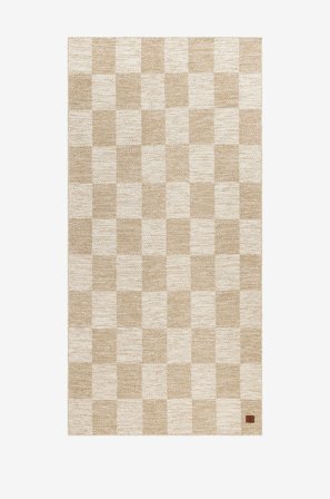 KM Home - Uld Tæppe Chessie - Natur - Uldtæpper - 75X200 - Fra Homeroom