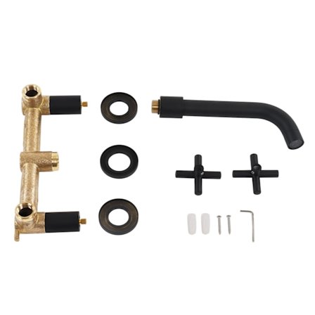 Veggmontert kjøkkenkran Varmt og kaldt vann Badedusjkran for baderom Innvendig og utvendig gjenger G1/2