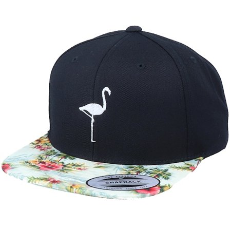 Iconic - Negro snapback Gorra - Flamingo Silhouette Black/Floral Mint Snapback @ Hatstore