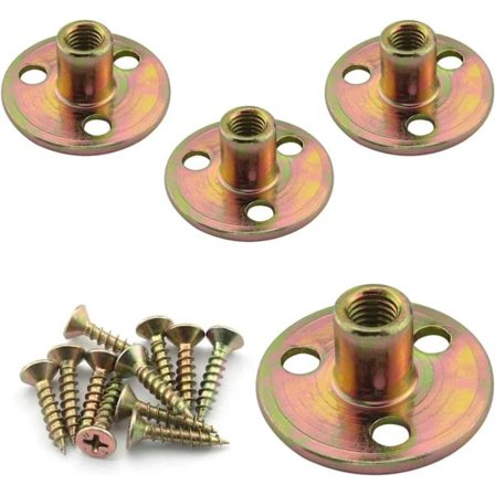 /EA/Monteringsplattor för möbelben med hängbultar, skruvar och monteringsmaterial för möbelben, stolar, soffor och skåp