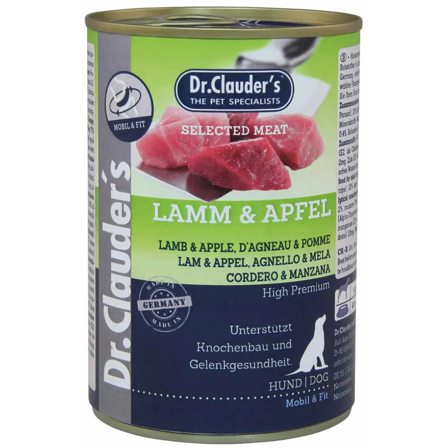 Dr Clauders Prebiotics Lamb & Apple 400 g Dog Wet Food