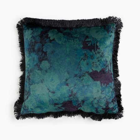 Dekorativ pude, 45x45 cm, flerfarvet polyester