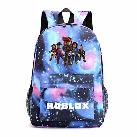Roblox Galaxy Laptop Ryggsekk for Tenåringer Jenter Gutter Barn Skolesekker Bokveske Vanntett Lett College Reiseveske Datamaskin Ryggsekker Vesker