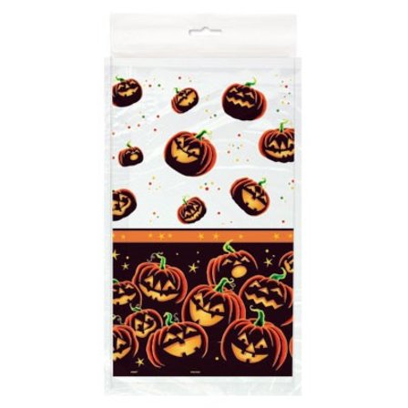 Duk pumpkin grin Halloween 137x213 cm - Halloween Dekoration - Kalaslagret.se