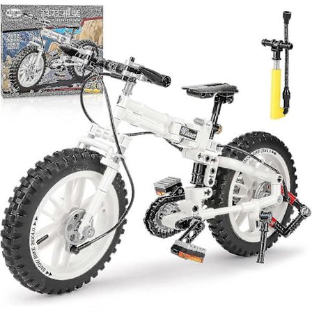 Qlt Vikbar Motorcykel Byggklossar, Mountainbike Byggsats För Pojkar 6-10, Julklapp Födelsedagspresent För Barn, Stem Pedagogisk Cykelbygge