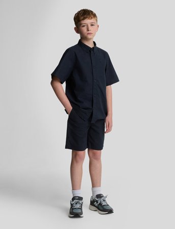 Lyle & Scott Linen Short - Navy - 164-170