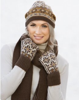 Set; Mössa, vantar och halsduk Iris - Viking of Norway