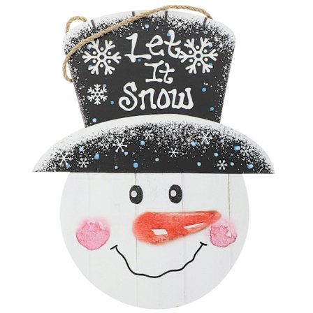 God Jul Dörrskylt Jul Snögubbe Hängande Plakett Julparty Entrédörrskylt