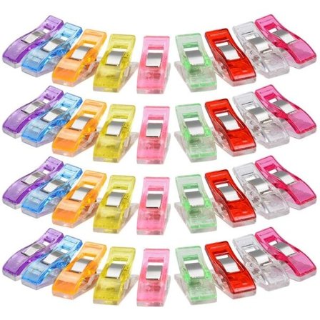 IC Tøjpinde, 100 stk Syklips Quiltklips til håndværk