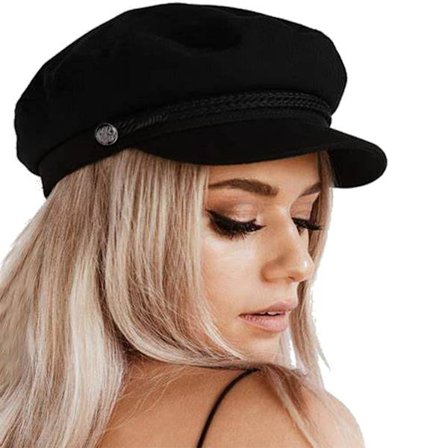 Peaked Cap Beret Hatt Dame Bakerboy Hatt Beret Cap—yux