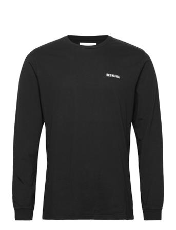 Essential Logo Ls T-Shirt T-shirts Long-sleeved Svart BLS Hafnia