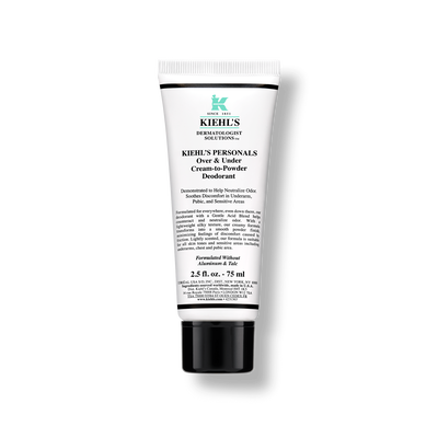 Kiehl's Over & Under Cream-to-Powder Deodorant 75ml, Creme Deodoranter, Intimpleje