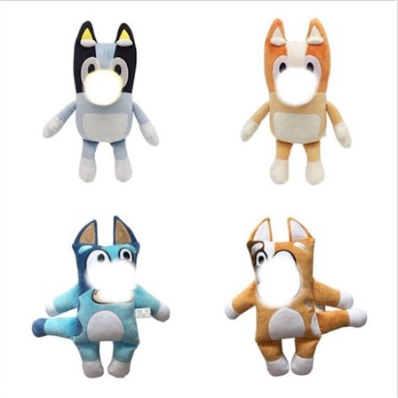 4 st Bingo Dogs Mjuk Docka Söt Plyschleksak Docka Leksak Docka Födelsedagspresent Figur