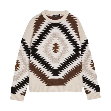 Max Mara Weekend, Round-neck Knitwear Beige, Dames, Maat:S