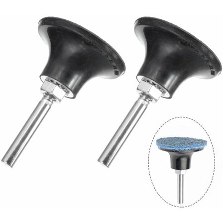 2 stk. 50 mm Pad Holder Roll Lock Slibe- og Poleringsdorn Hurtigskift Die Grinder Tilbehør med 6,35 mm Skaft til Roterende Værktøj Slibning Polering