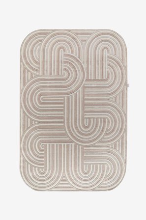 Hanah Home - Matto-Tran - Beige - Sileät matot - 160X230 - - Homeroom